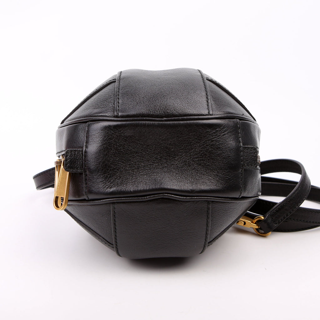 Gucci 547855 Tifosa Basketball Mini Shoulder Bag Black