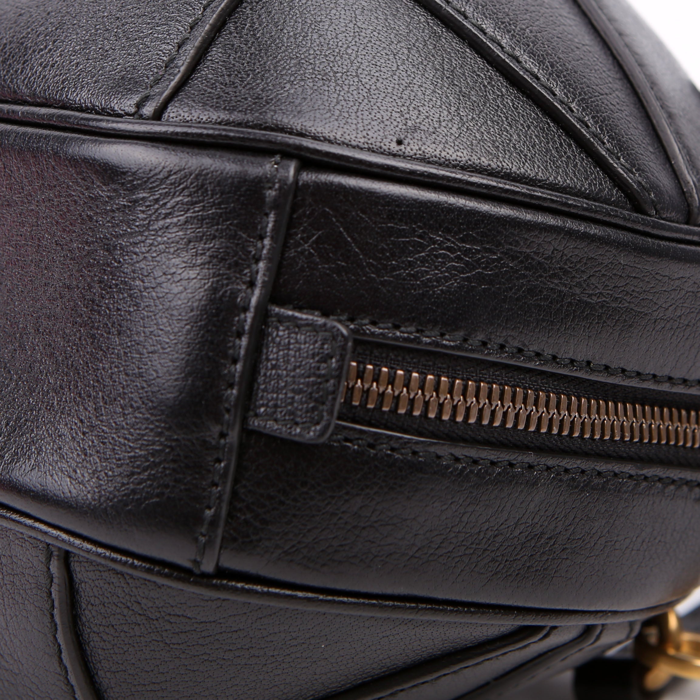 Gucci 547855 Tifosa Basketball Mini Shoulder Bag Black