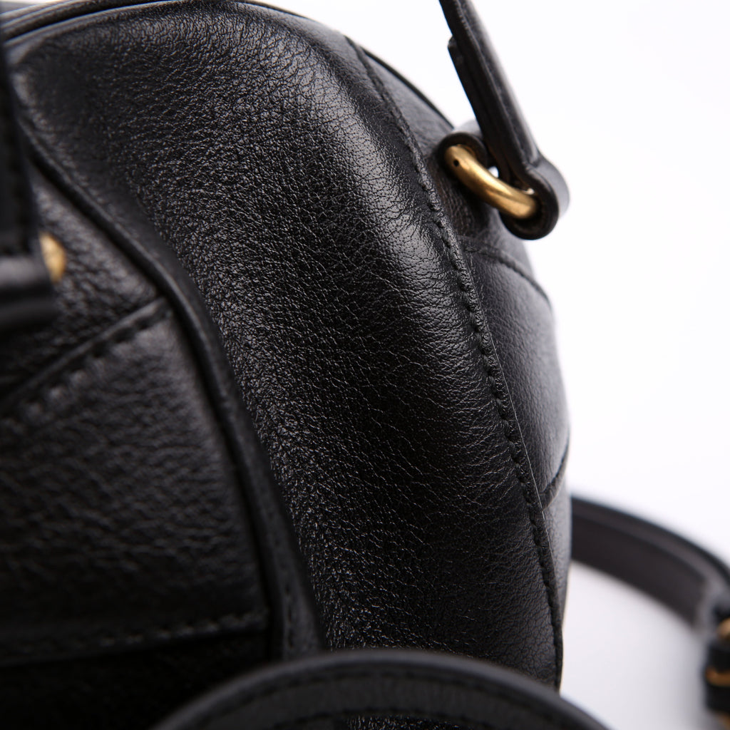 Gucci 547855 Tifosa Basketball Mini Shoulder Bag Black