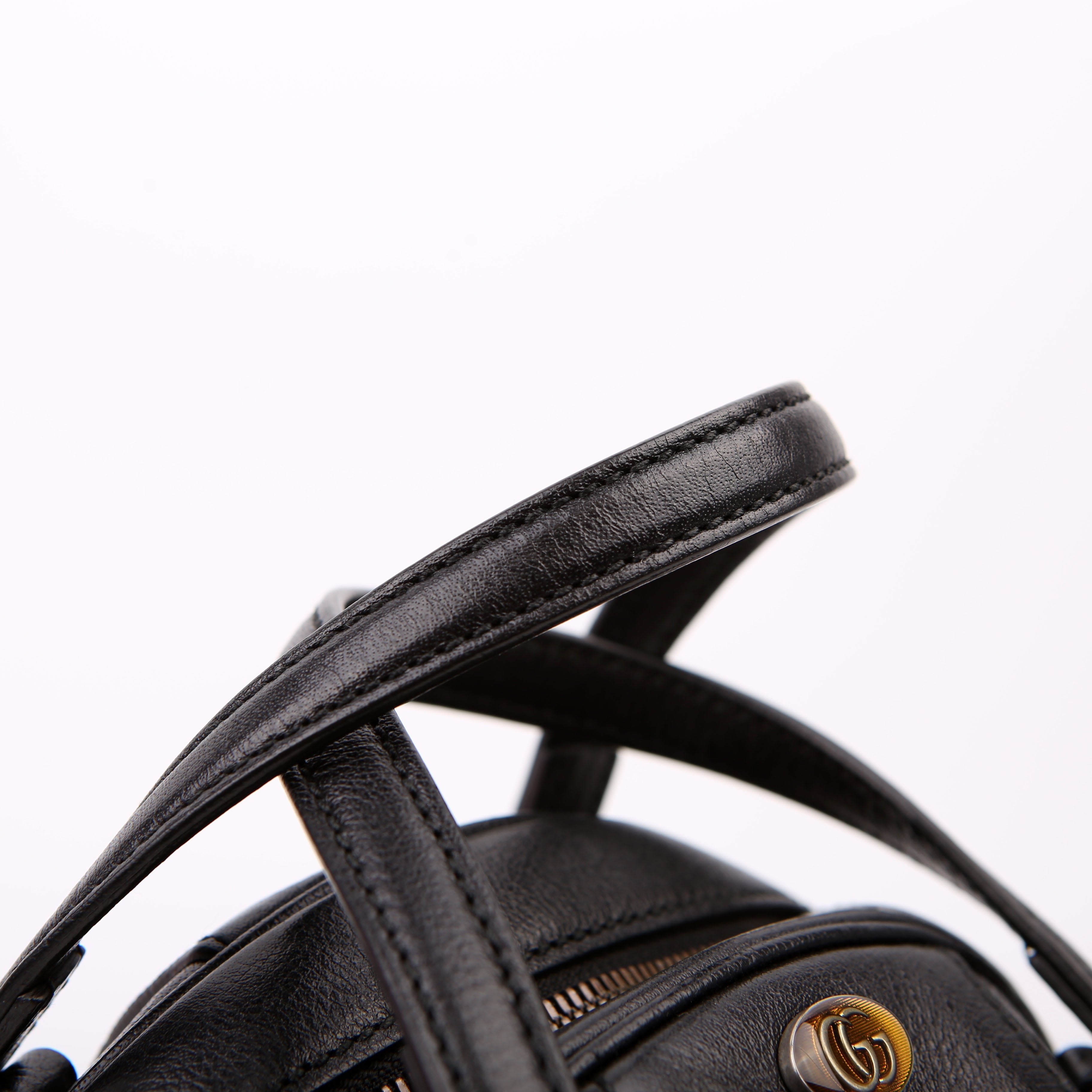 Gucci 547855 Tifosa Basketball Mini Shoulder Bag Black