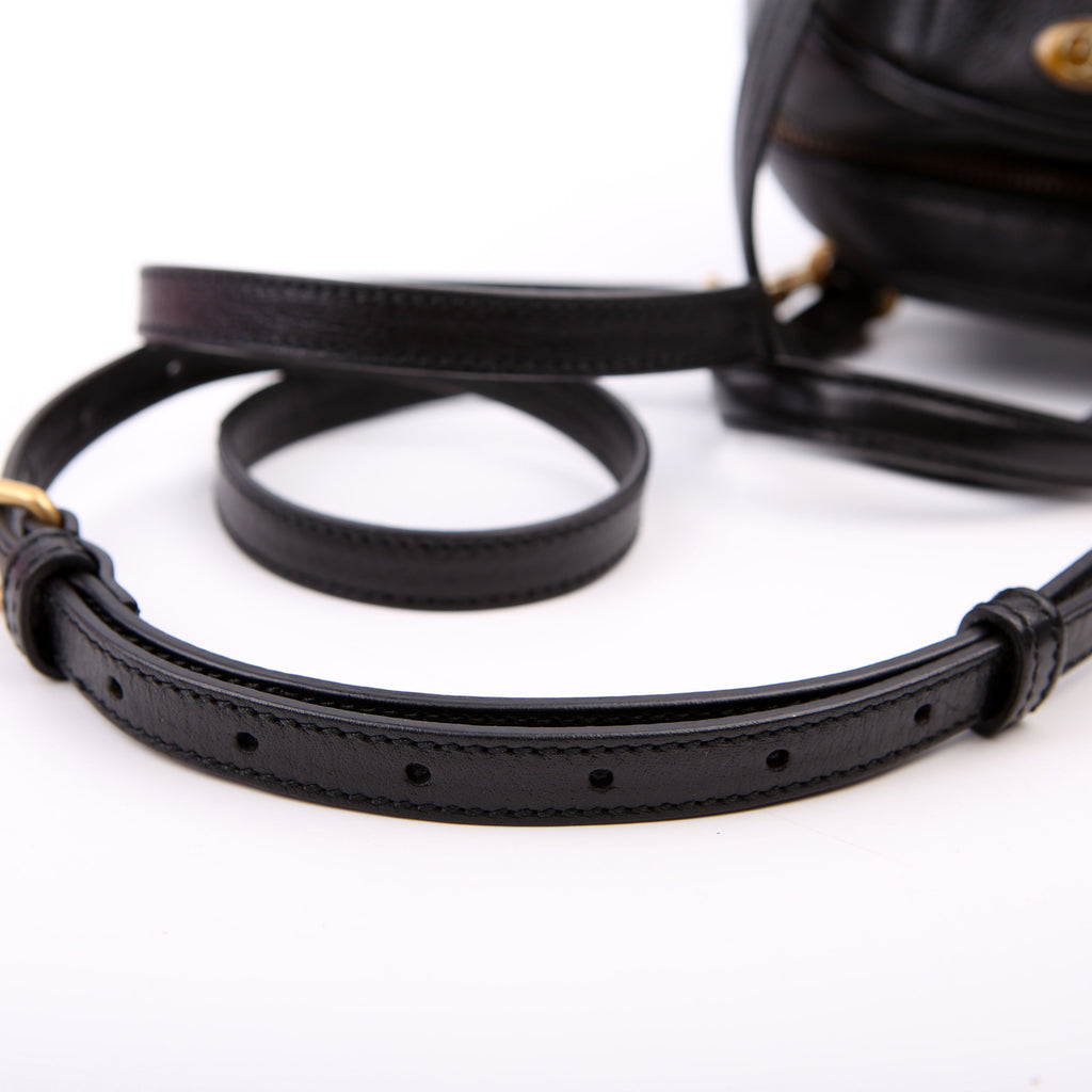 Gucci 547855 Tifosa Basketball Mini Shoulder Bag Black