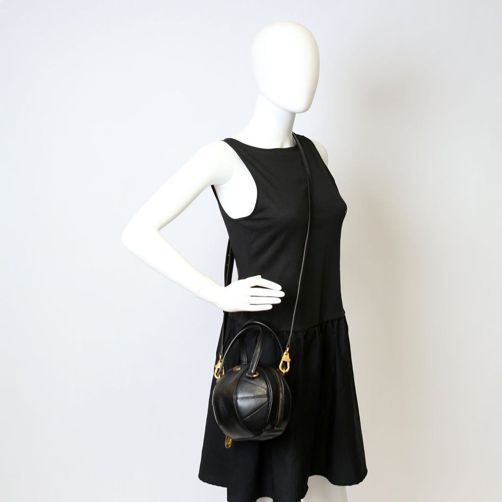 Gucci 547855 Tifosa Basketball Mini Shoulder Bag Black