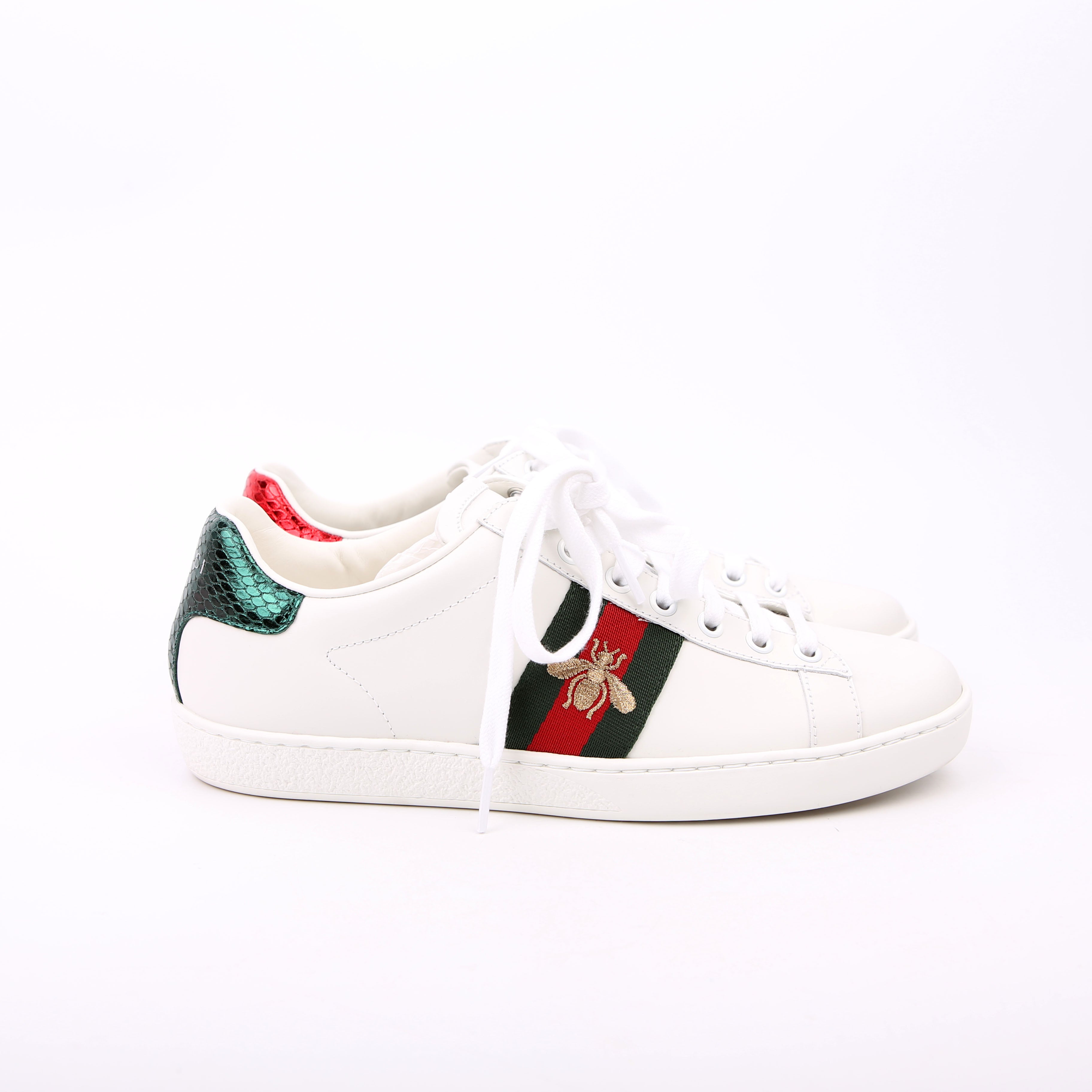 Ace Web Bee Sneakers Size 37.5 White