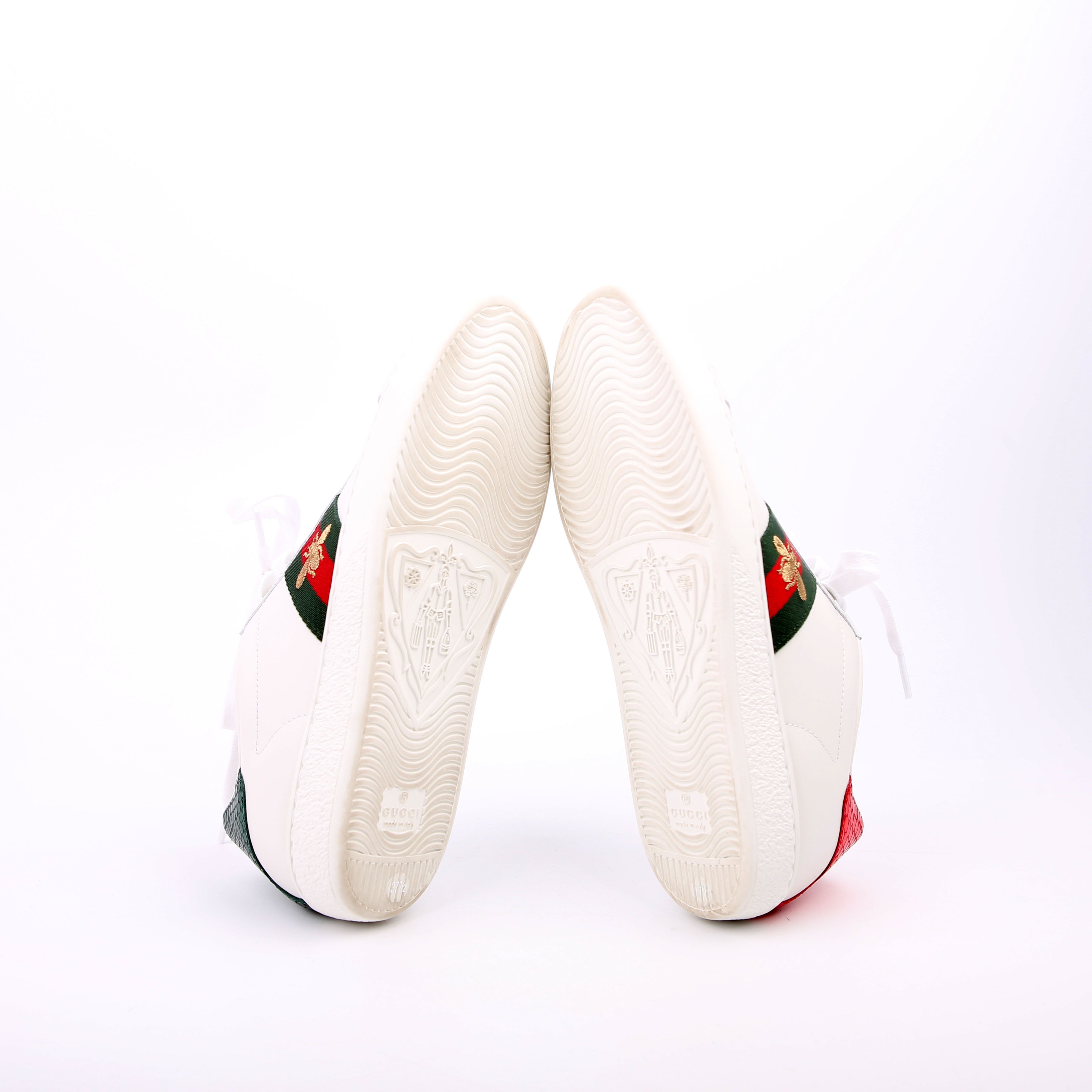 Ace Web Bee Sneakers Size 37.5 White