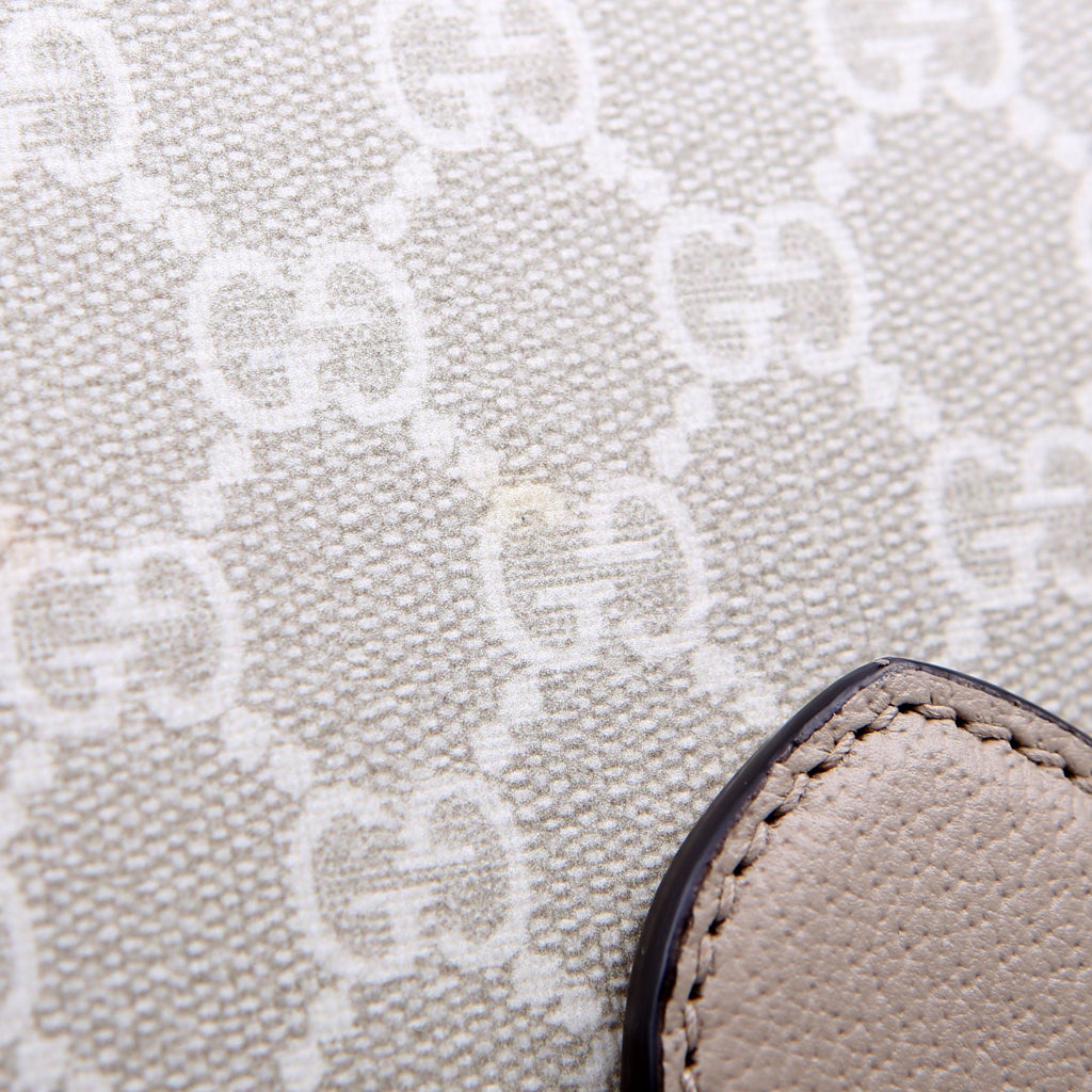671620 GG Supreme Interlocking G Mini Crossbody Beige