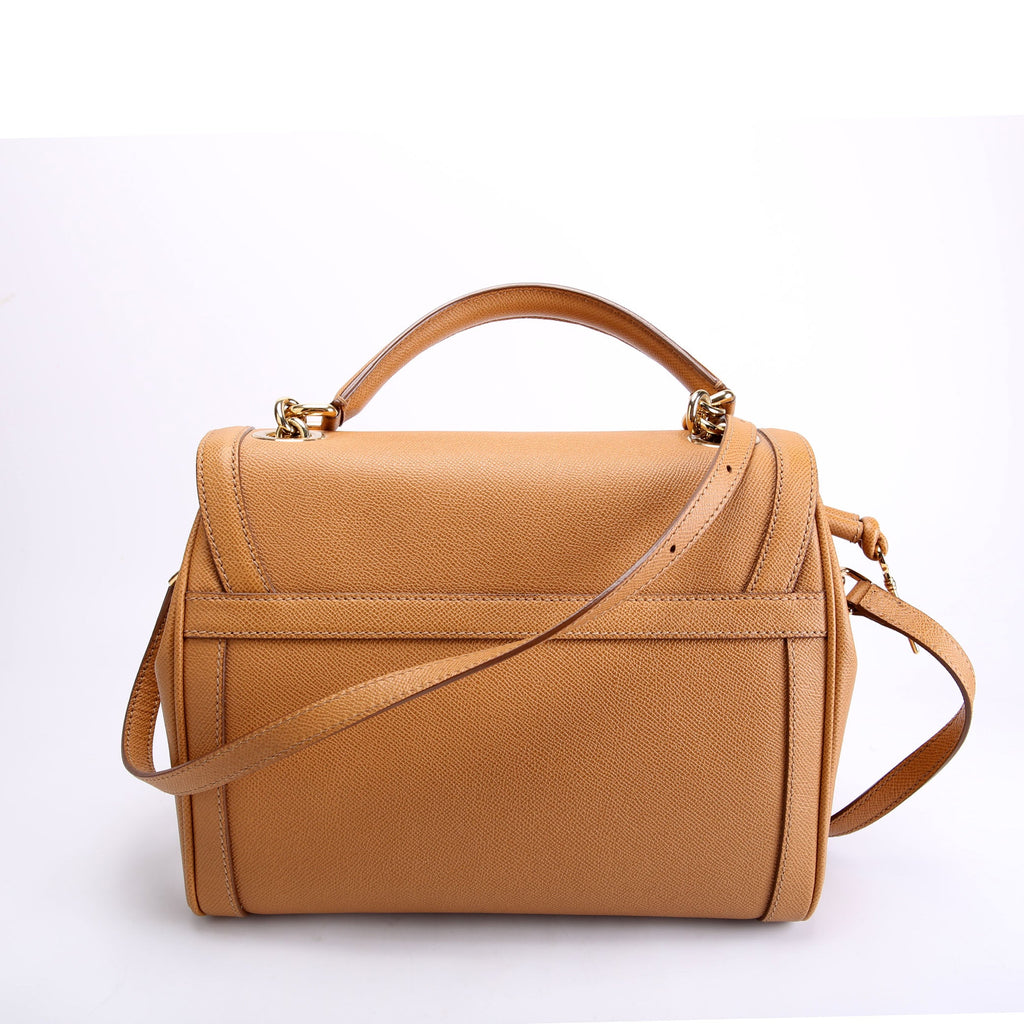Padlock Shoulder Calfskin Tan