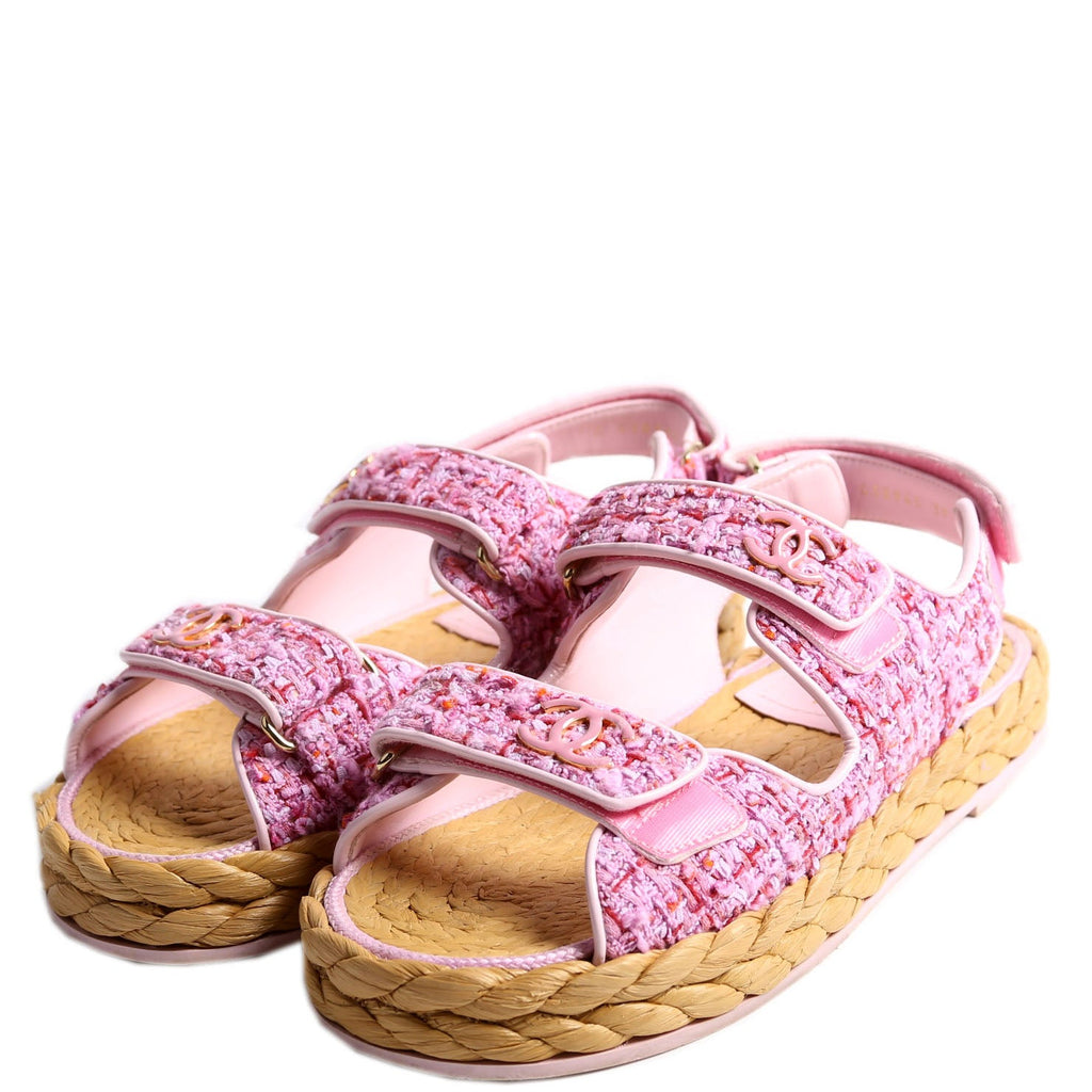CC Tweed Dad Sandles Size 39 Pink