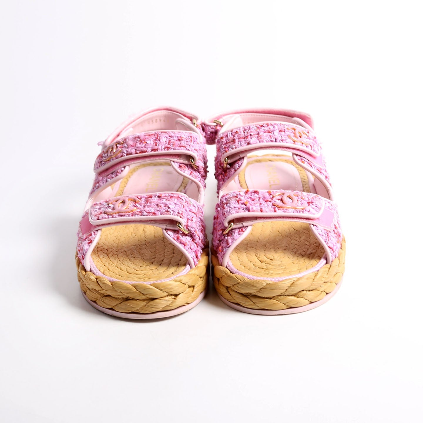CC Tweed Dad Sandles Size 39 Pink