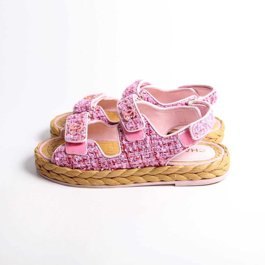 CC Tweed Dad Sandles Size 39 Pink