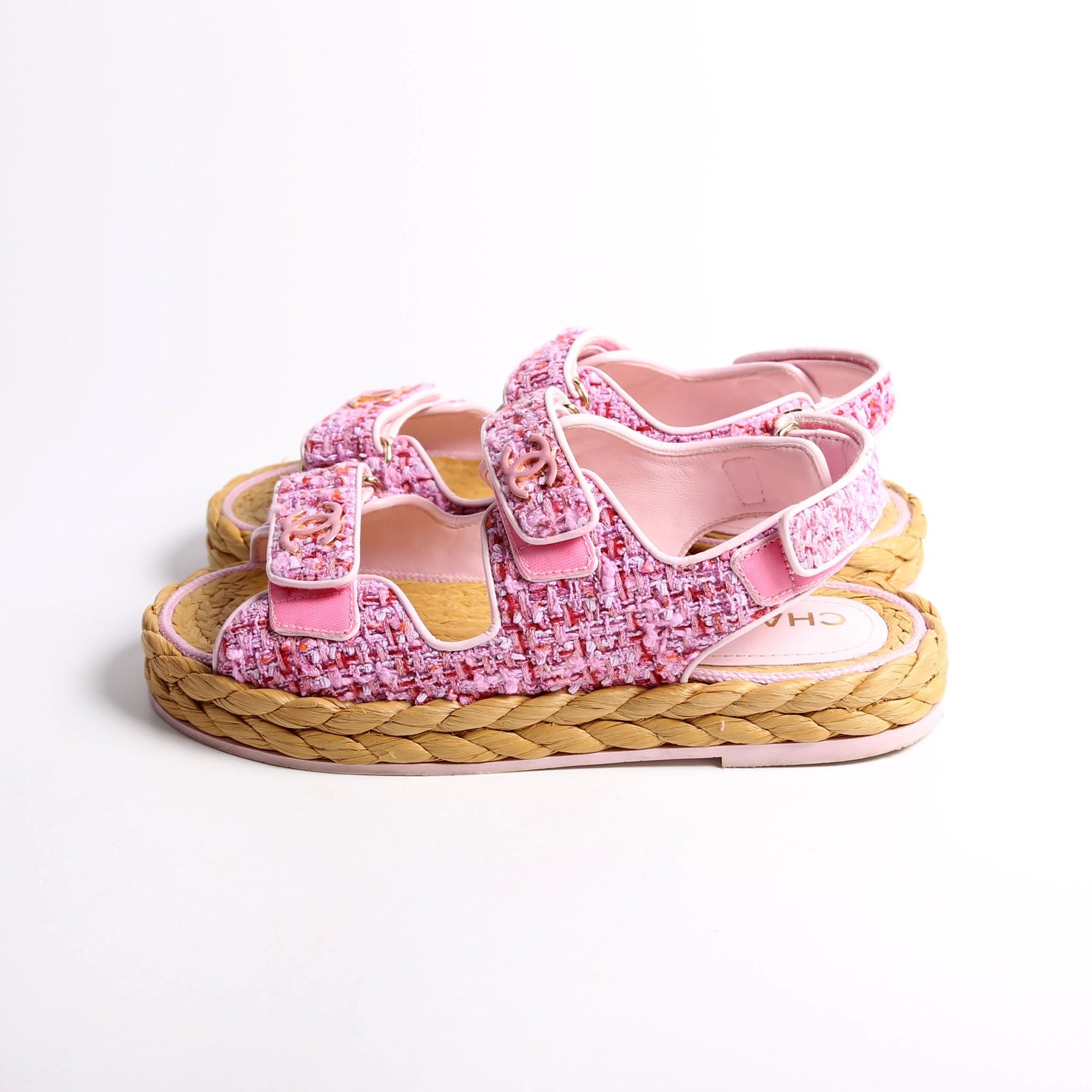 CC Tweed Dad Sandles Size 39 Pink