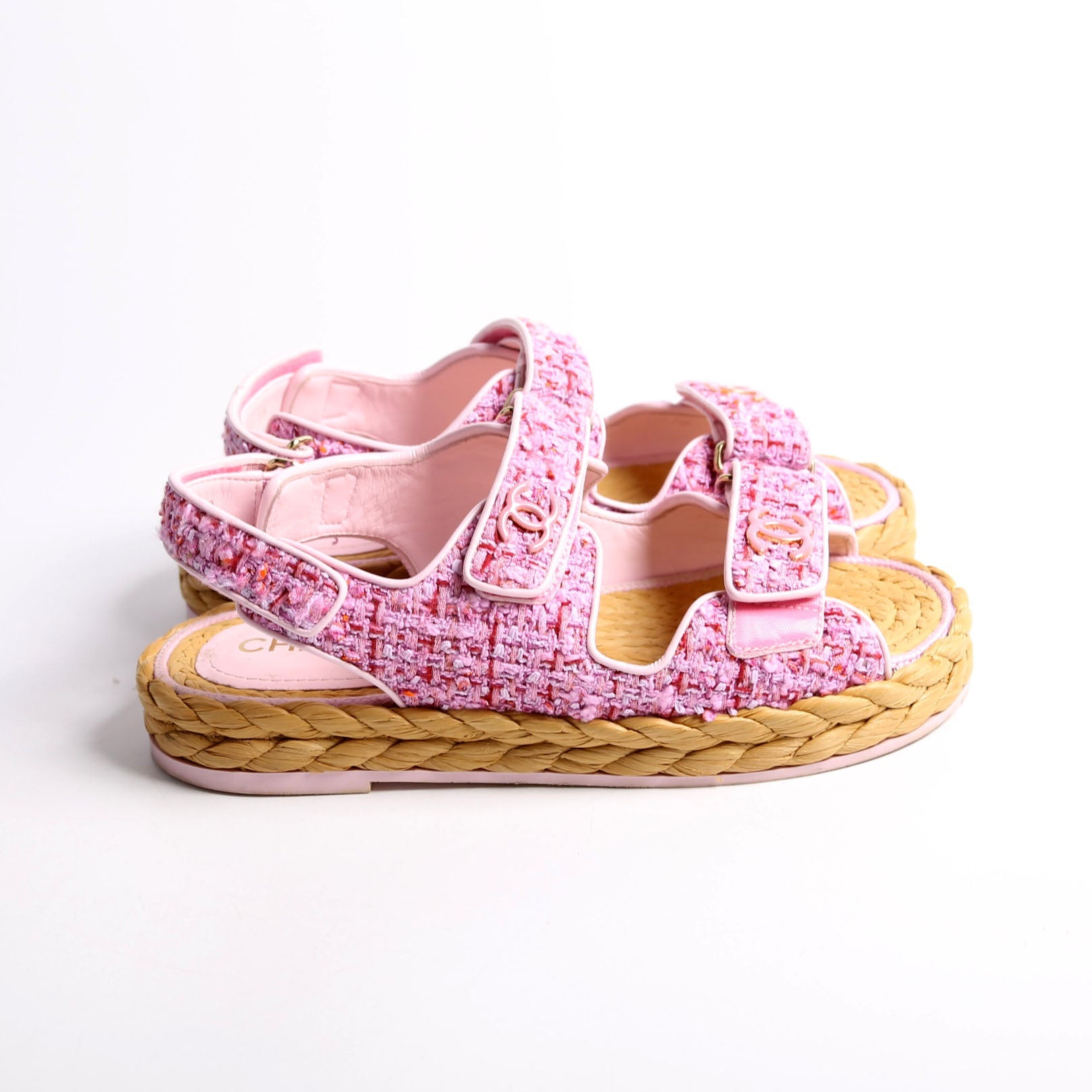 CC Tweed Dad Sandles Size 39 Pink