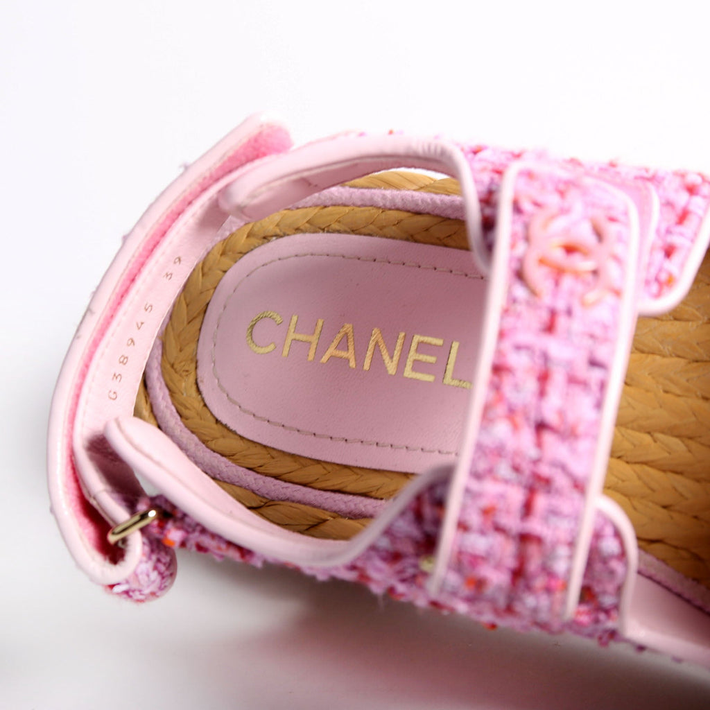 CC Tweed Dad Sandles Size 39 Pink