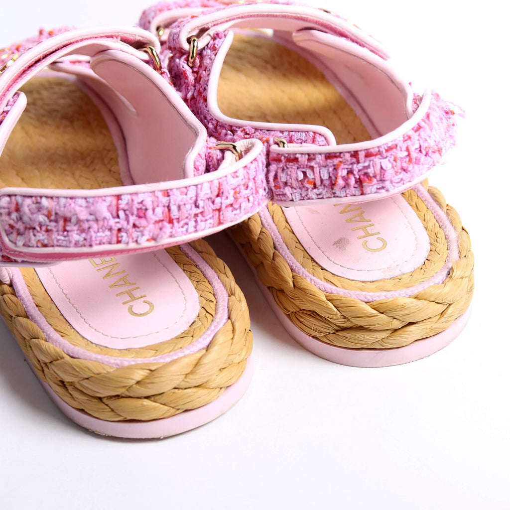 CC Tweed Dad Sandles Size 39 Pink