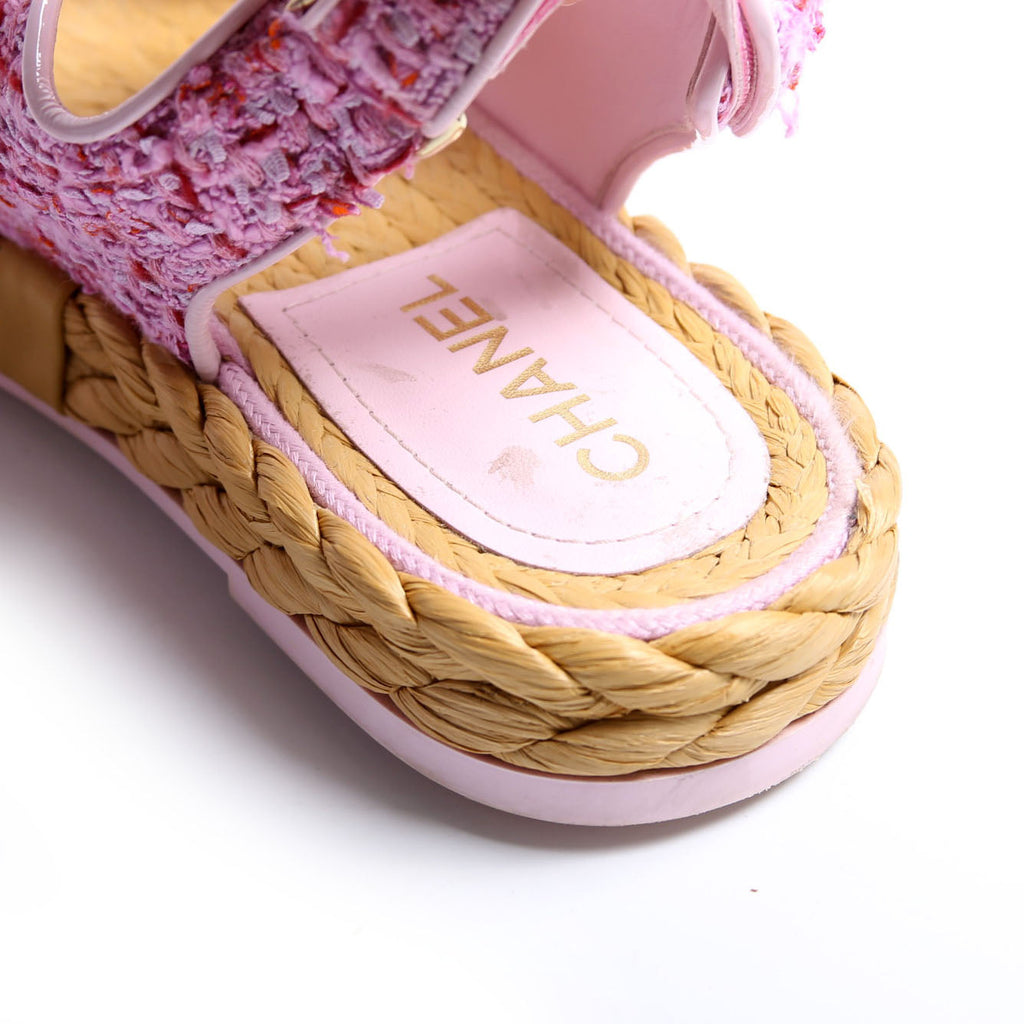CC Tweed Dad Sandles Size 39 Pink