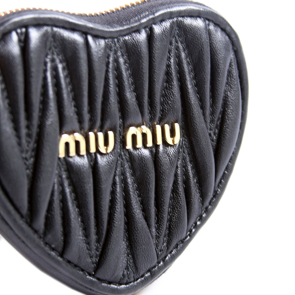 Materrace Heart Coin Purse Black/Gold