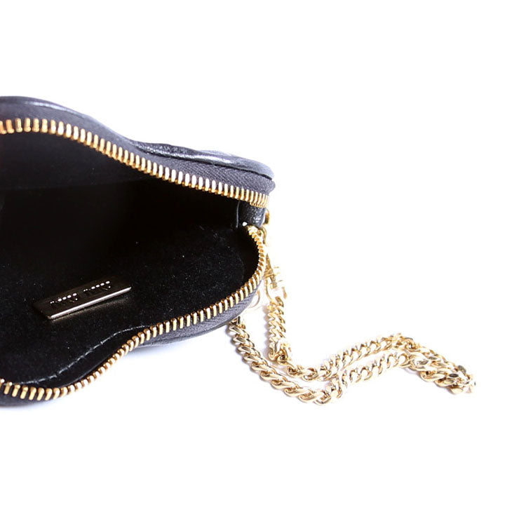 Materrace Heart Coin Purse Black/Gold