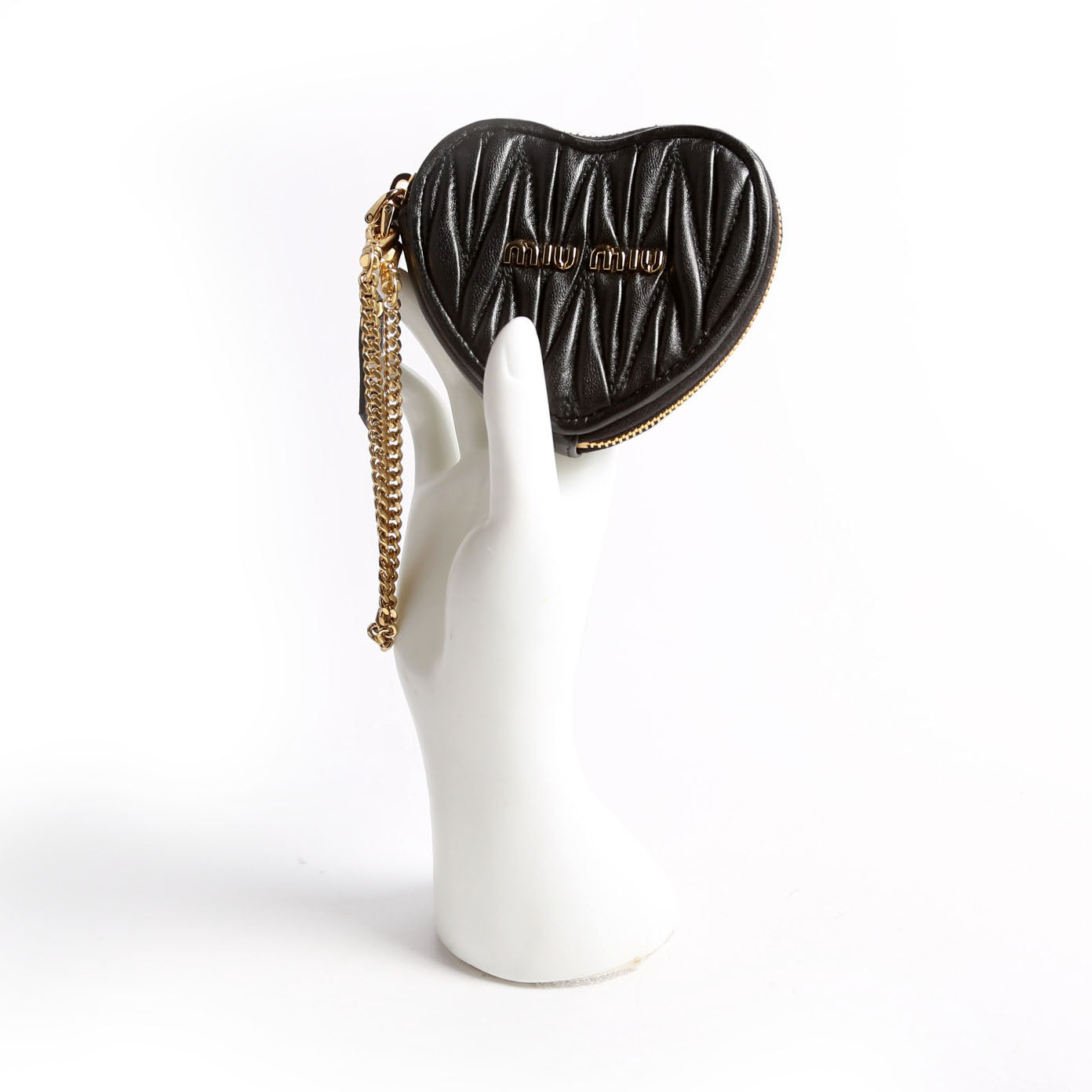 Materrace Heart Coin Purse Black/Gold