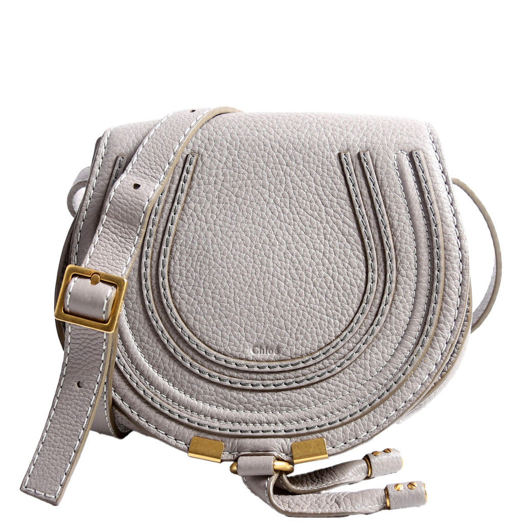 Marcie Saddle Bag Crossbody Small Gray