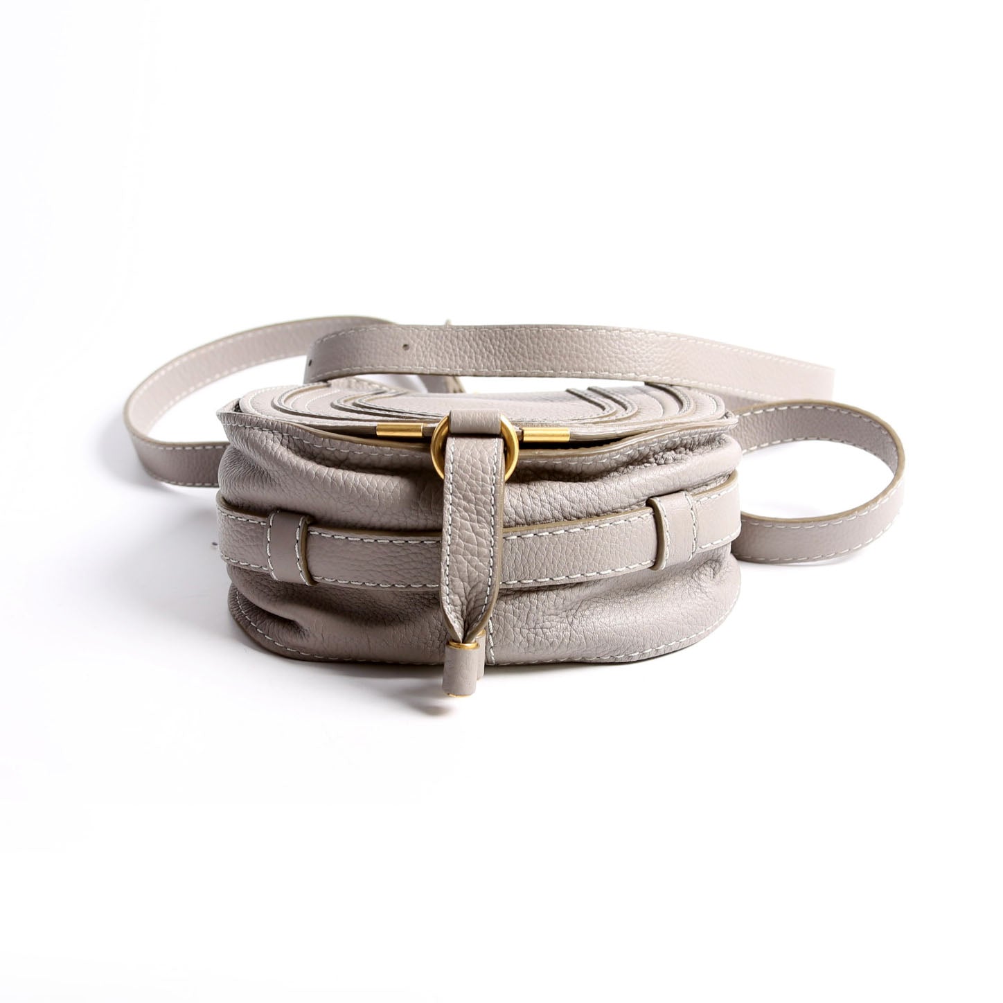 Marcie Saddle Bag Crossbody Small Gray