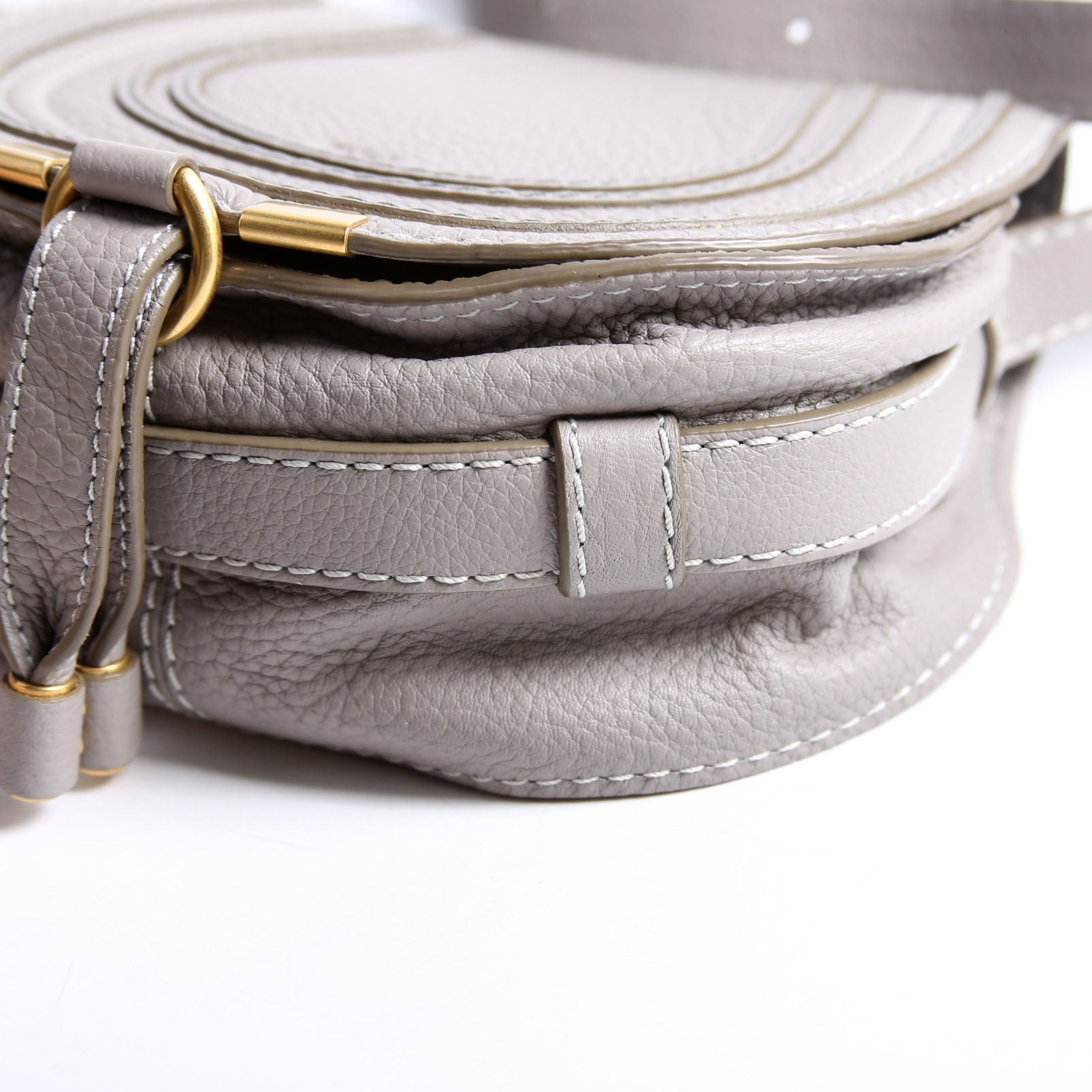 Marcie Saddle Bag Crossbody Small Gray