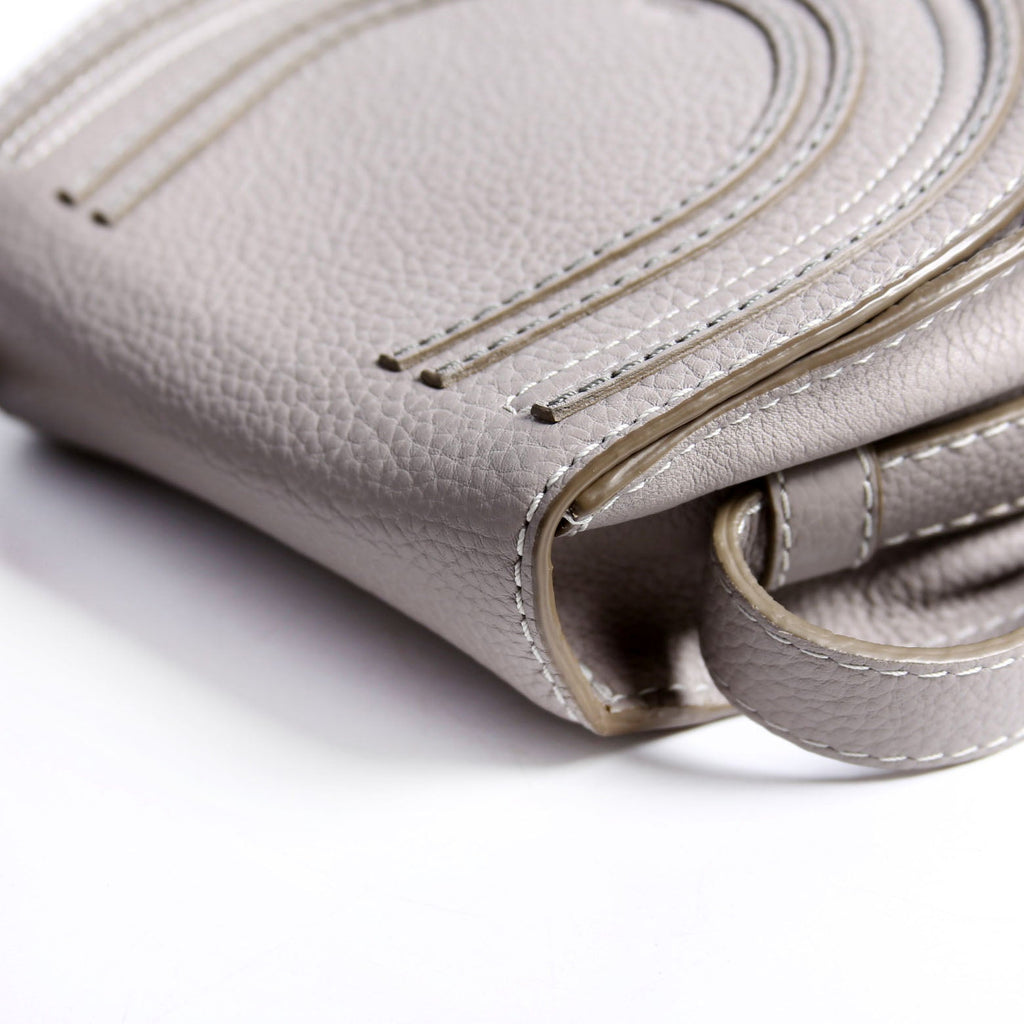 Marcie Saddle Bag Crossbody Small Gray