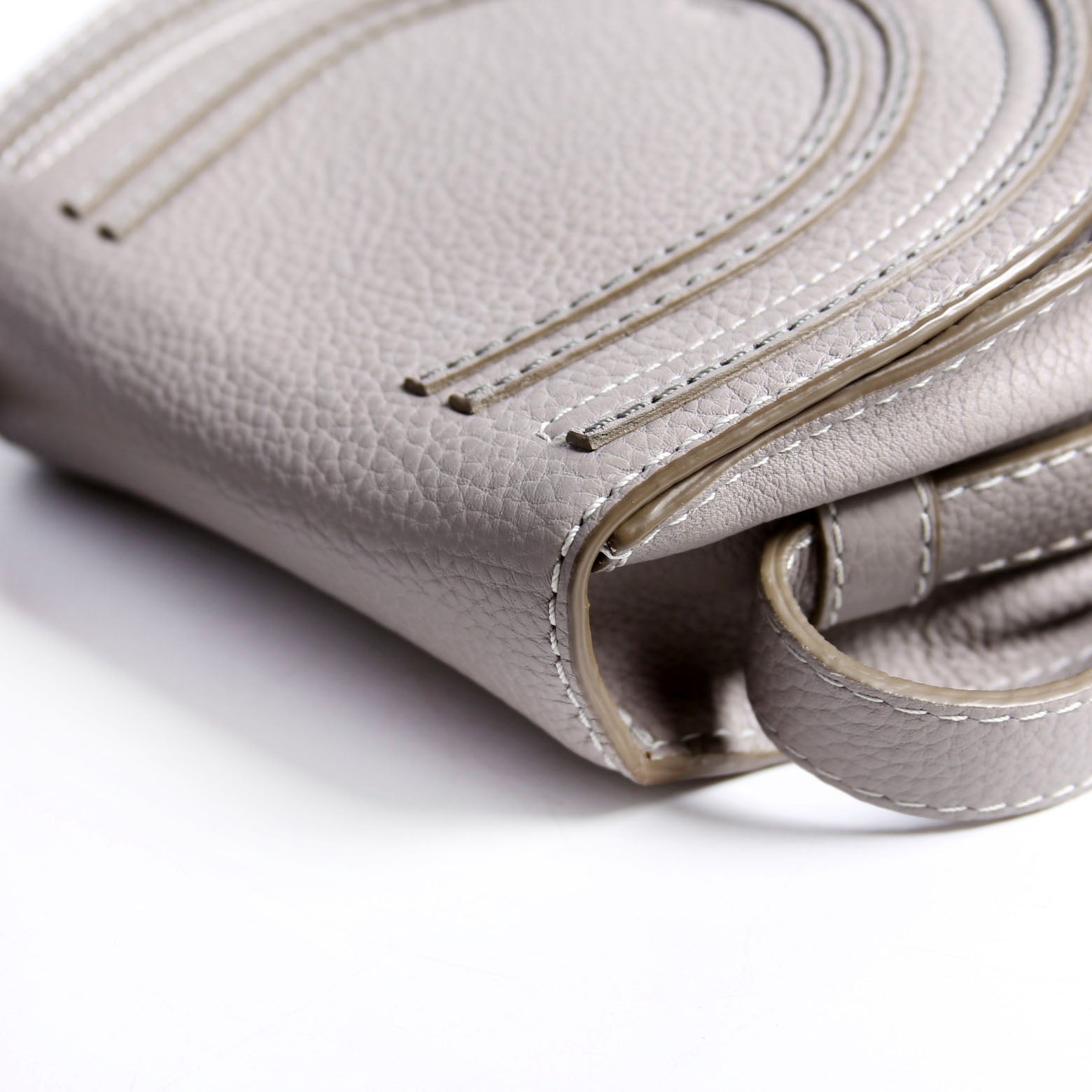Marcie Saddle Bag Crossbody Small Gray