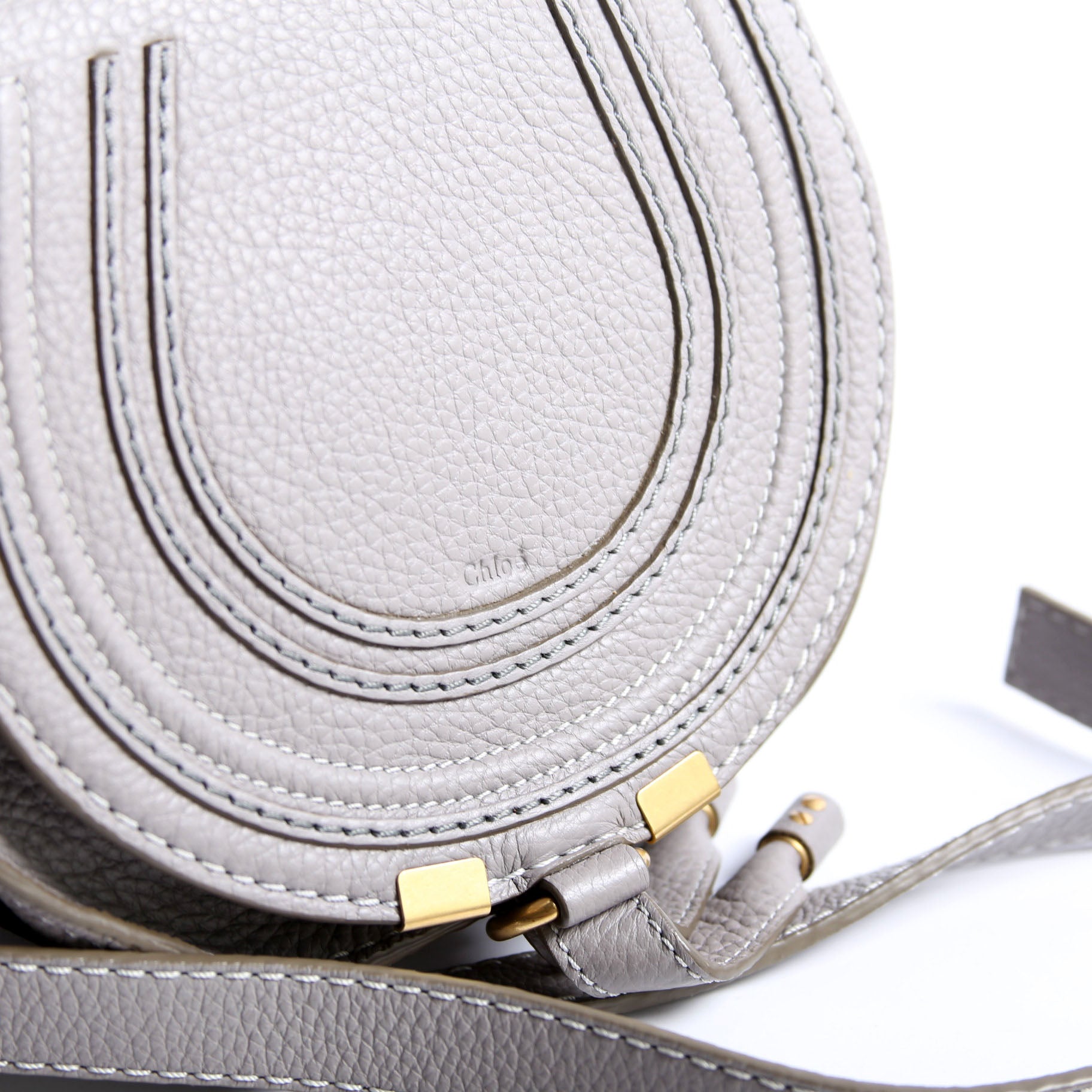 Marcie Saddle Bag Crossbody Small Gray