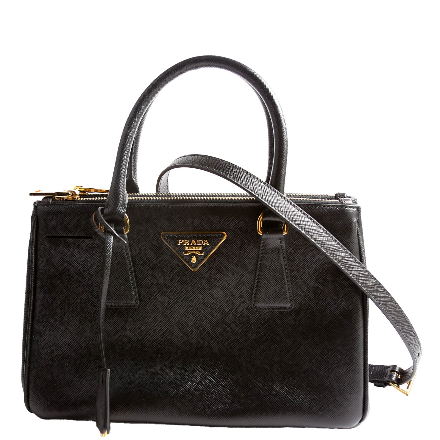 Saffiano Galleria Small Black