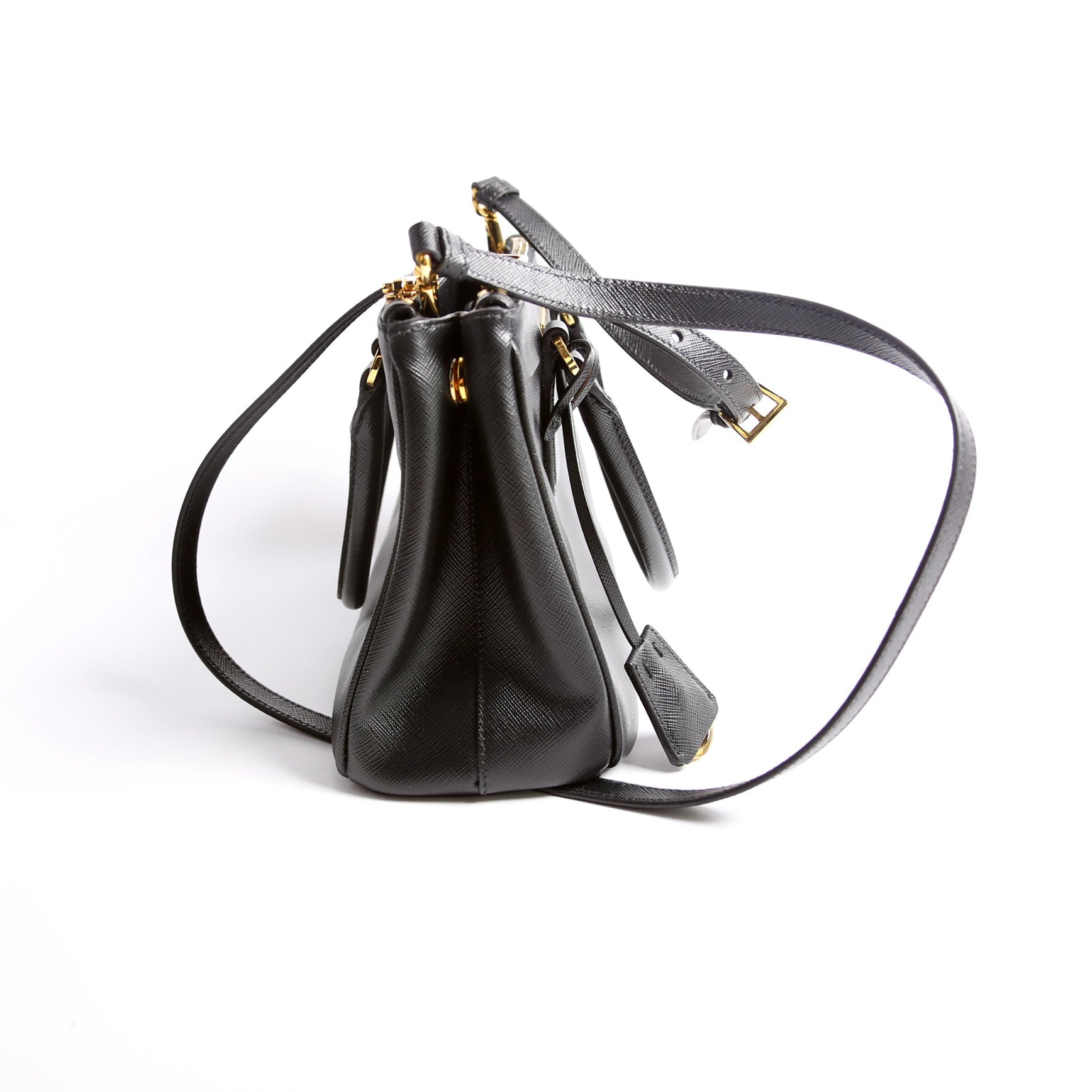Saffiano Galleria Small Black