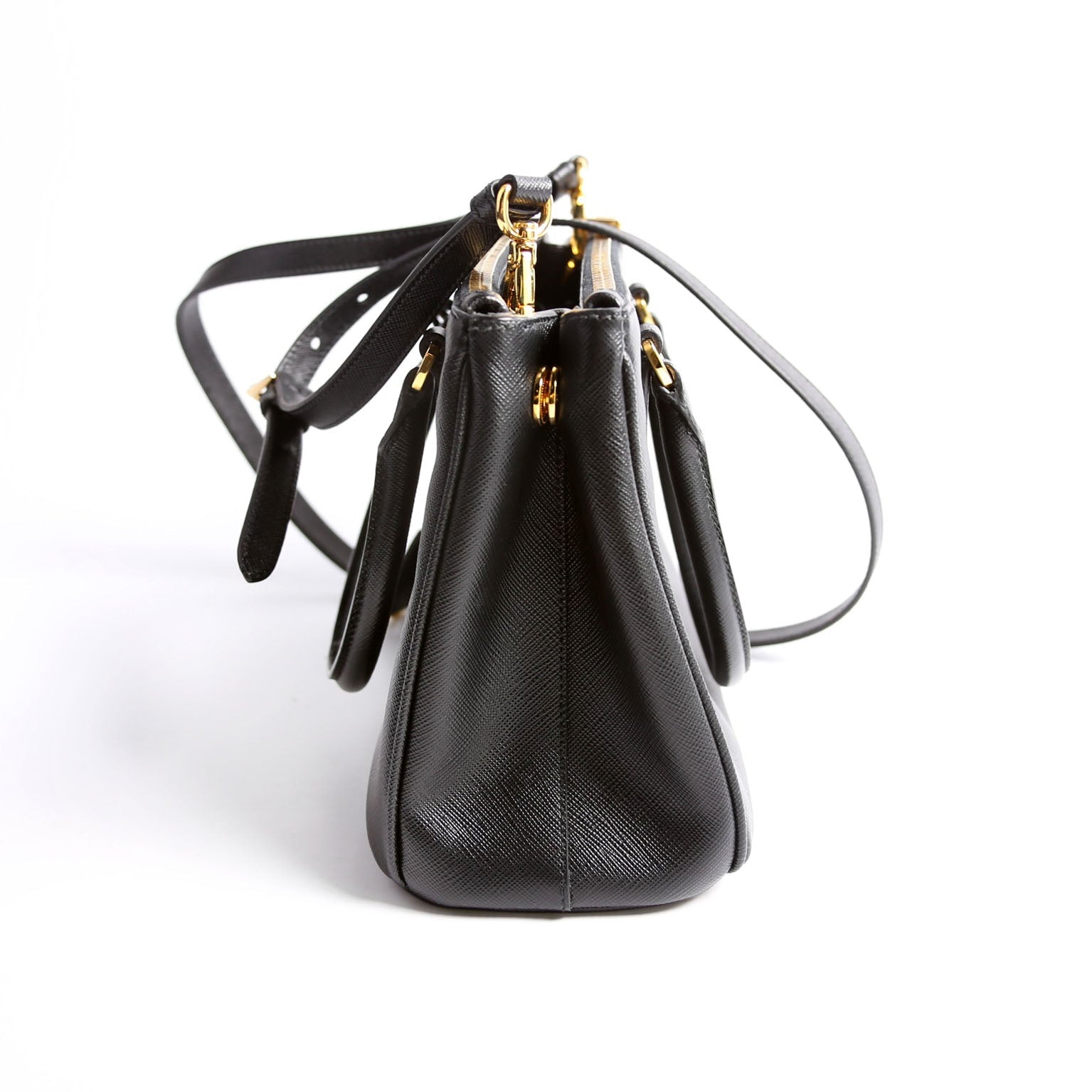 Saffiano Galleria Small Black