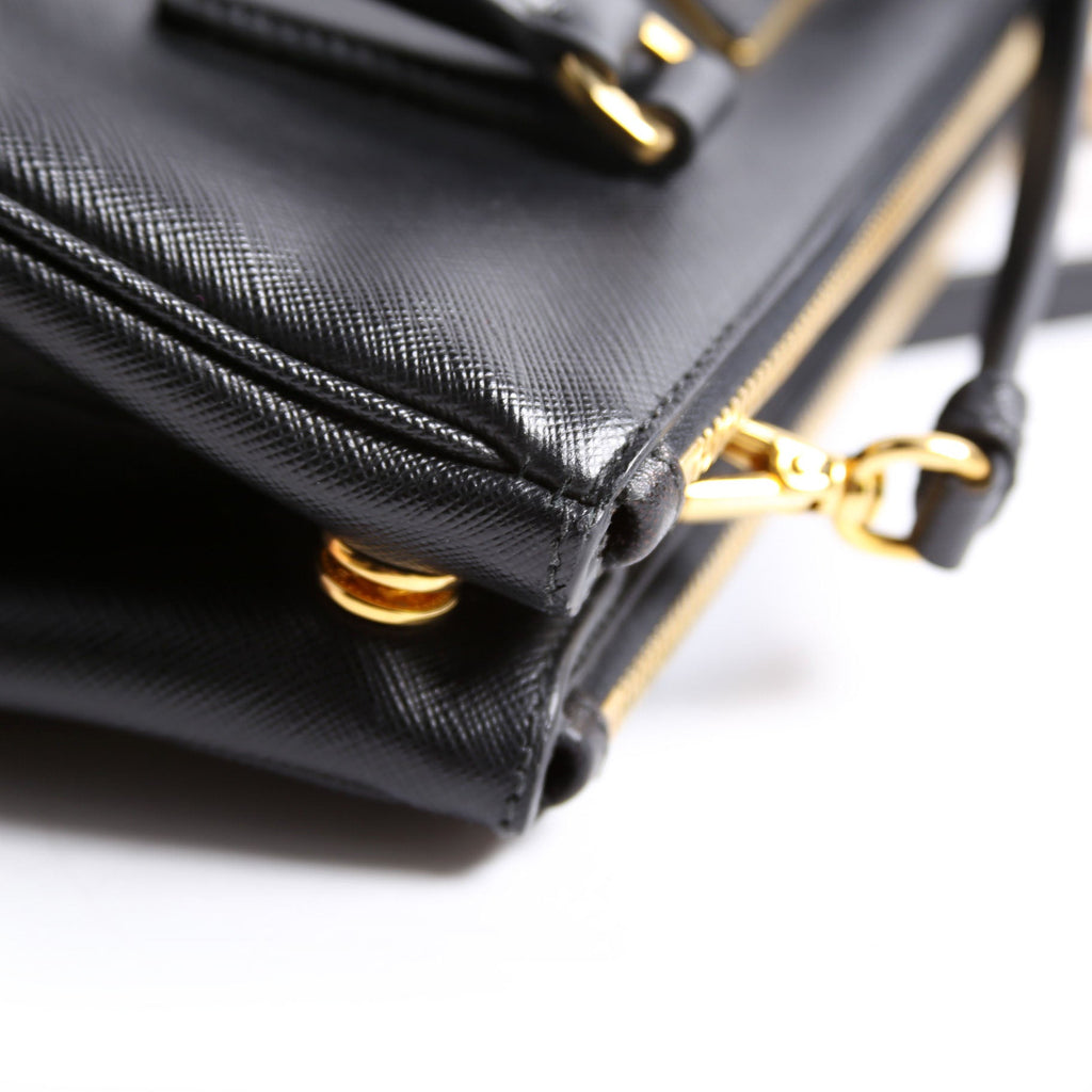 Saffiano Galleria Small Black