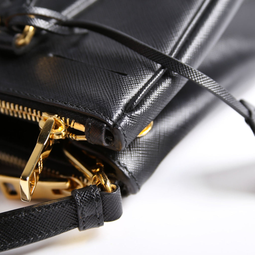 Saffiano Galleria Small Black