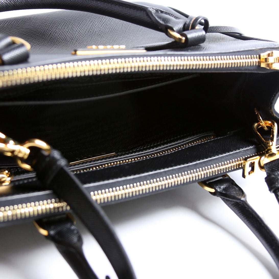 Saffiano Galleria Small Black