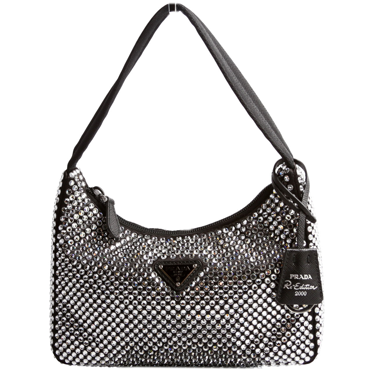 Prada 1BC515 Satin Crystal Re-Edition 2000 Mini Bag