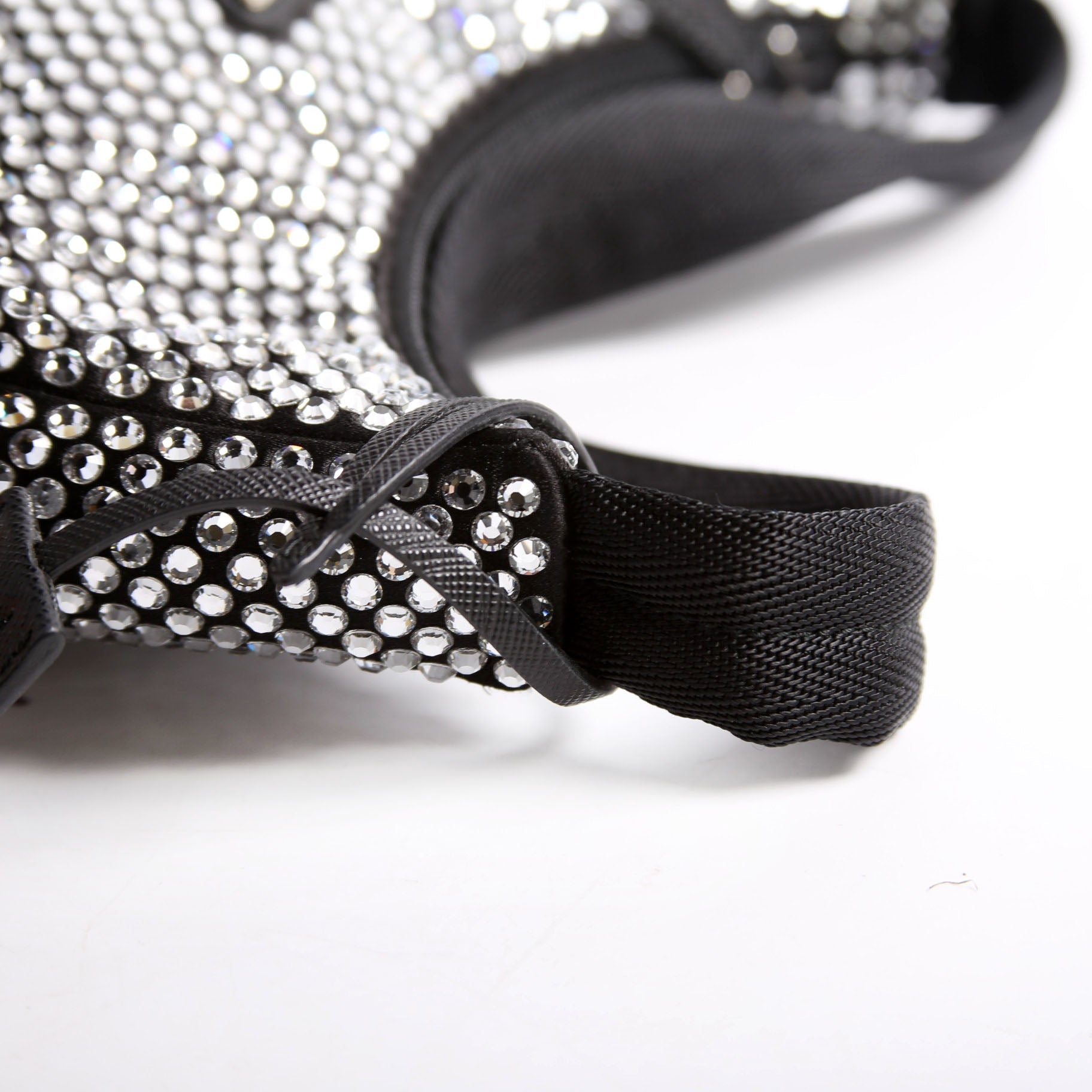Prada 1BC515 Satin Crystal Re-Edition 2000 Mini Bag