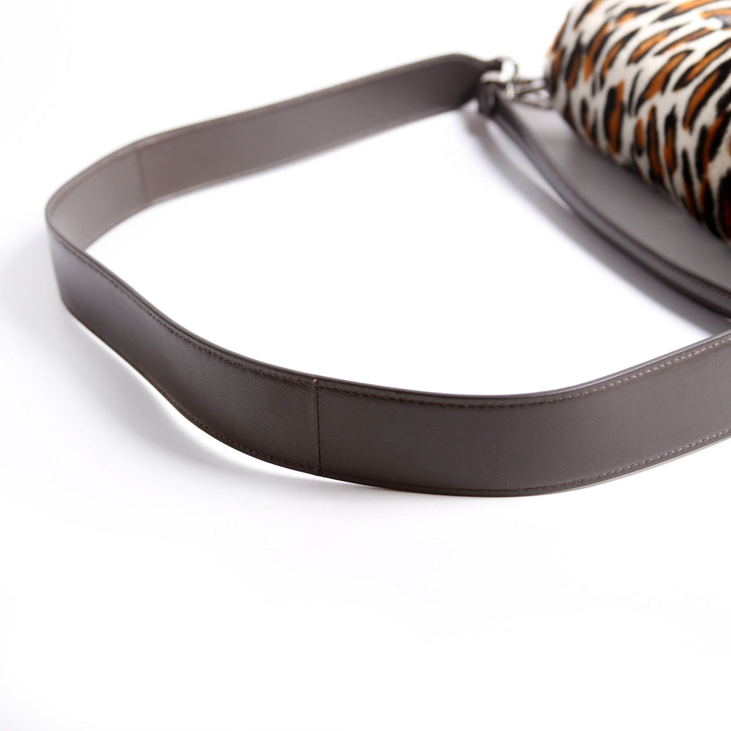 Fendi 8BR600 Leopard Print Baguette Calfskin Hair