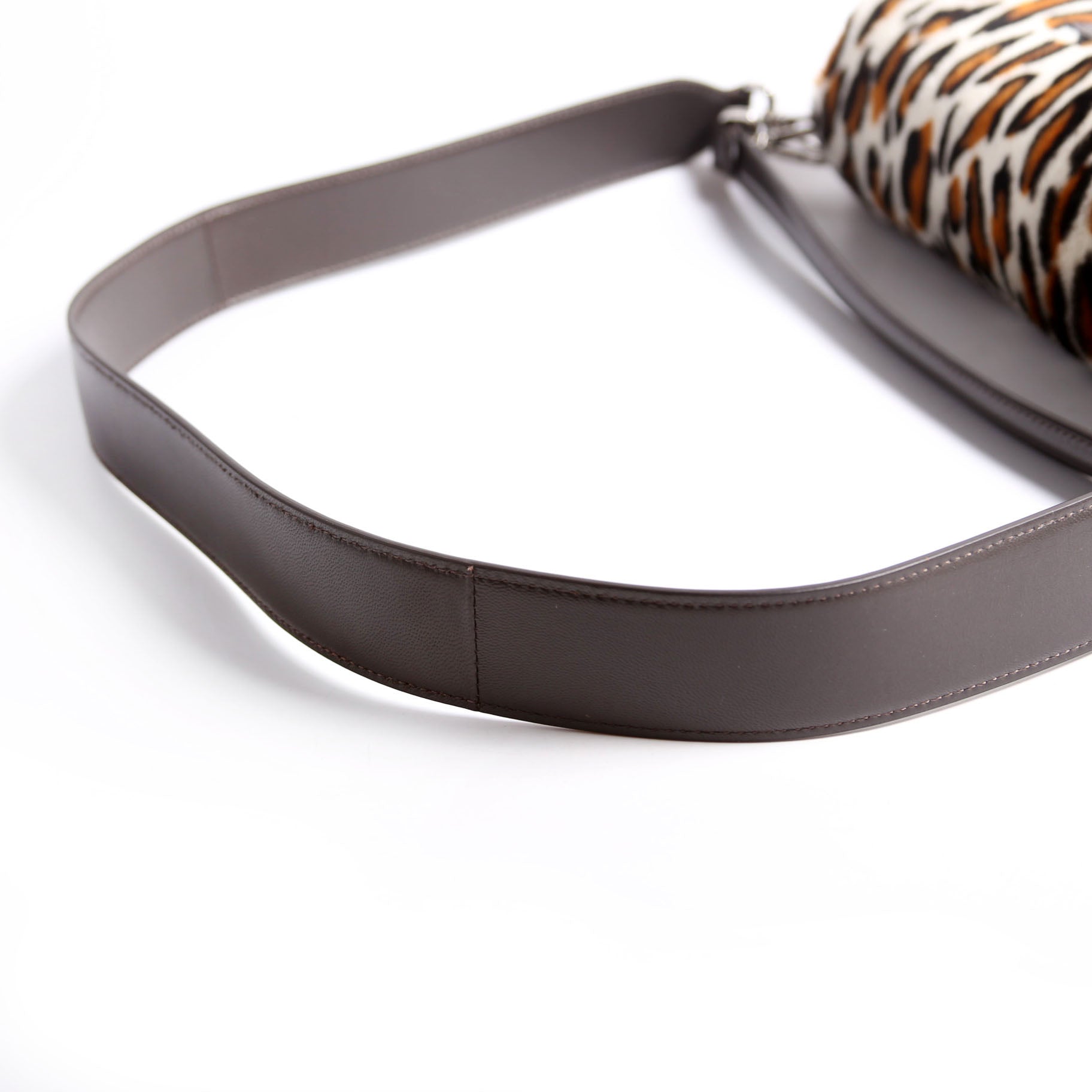 Fendi 8BR600 Leopard Print Baguette Calfskin Hair