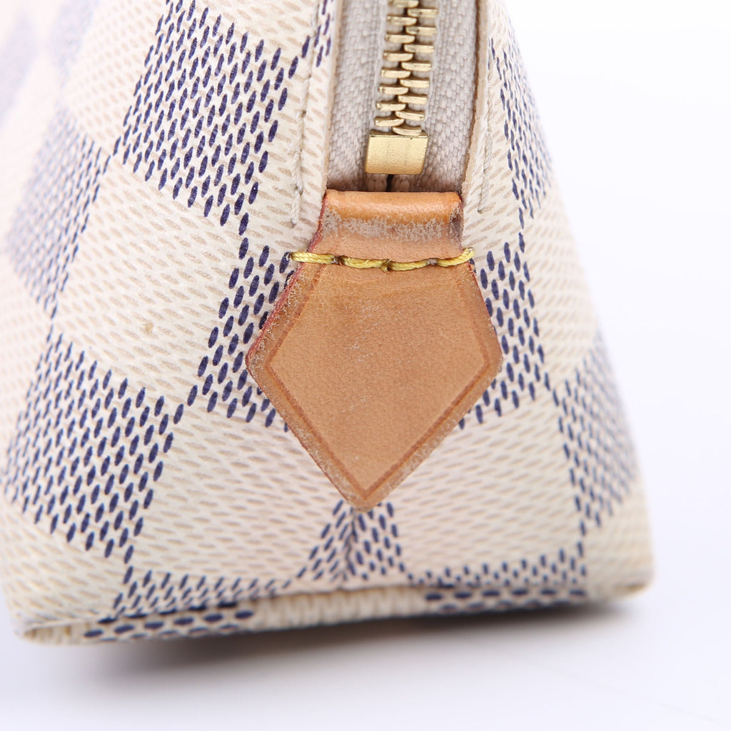 Cosmetic Pouch PM Damier Azur