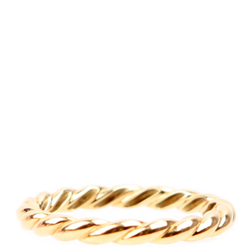 Cable Collectibles Stack Ring Size 7 Gold