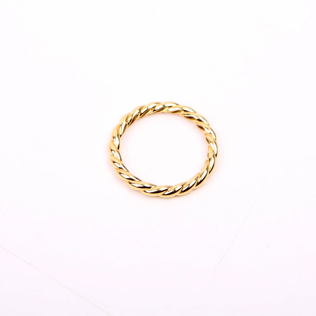 Cable Collectibles Stack Ring Size 7 Gold
