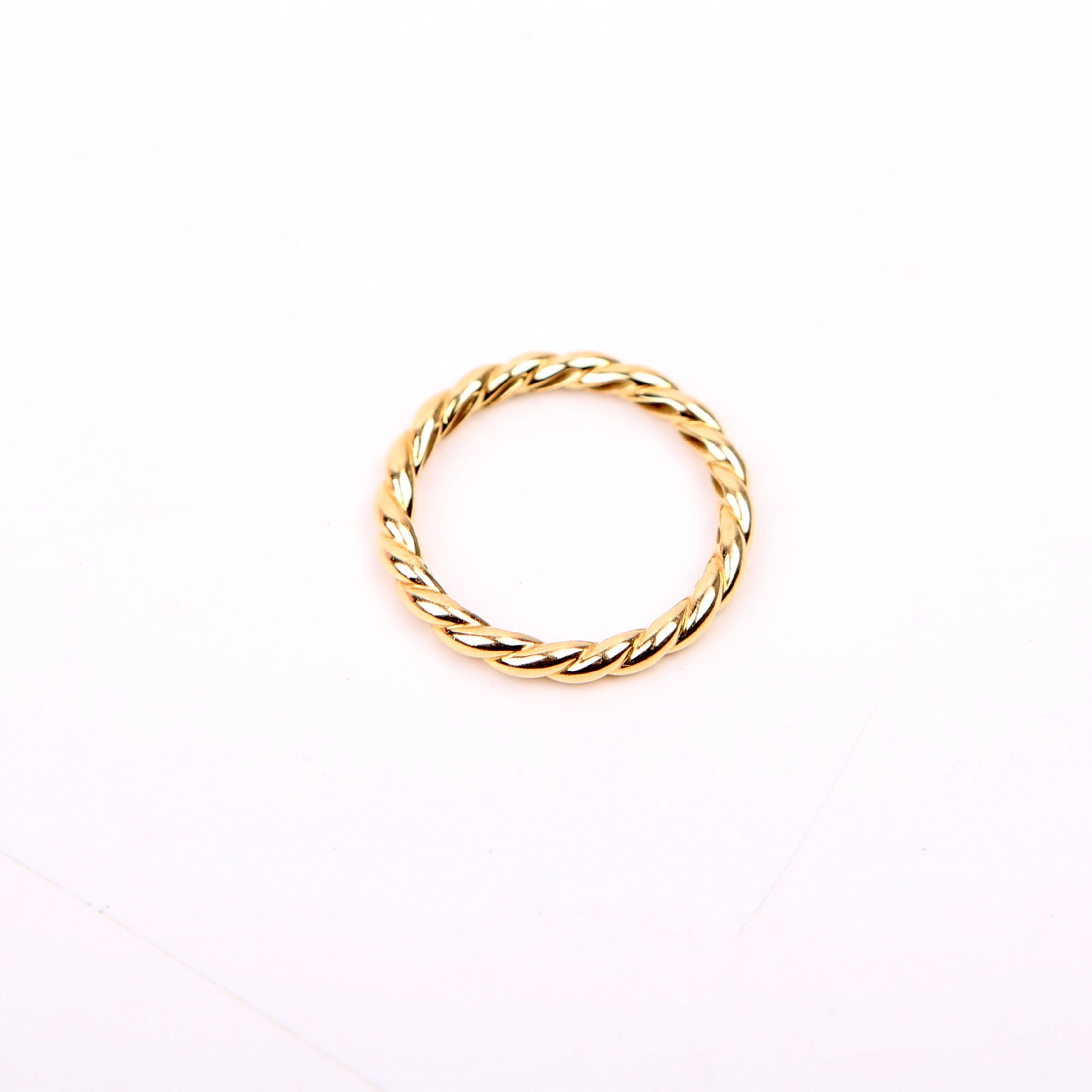 Cable Collectibles Stack Ring Size 7 Gold