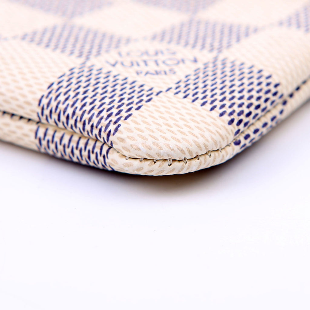 Pochette Cles Damier Azur