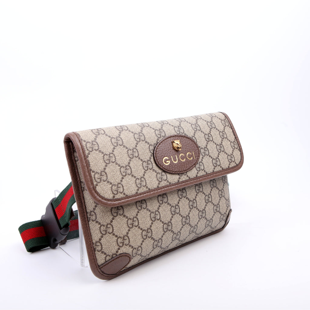 Gucci 493930 GG Supreme Neo Web Belt