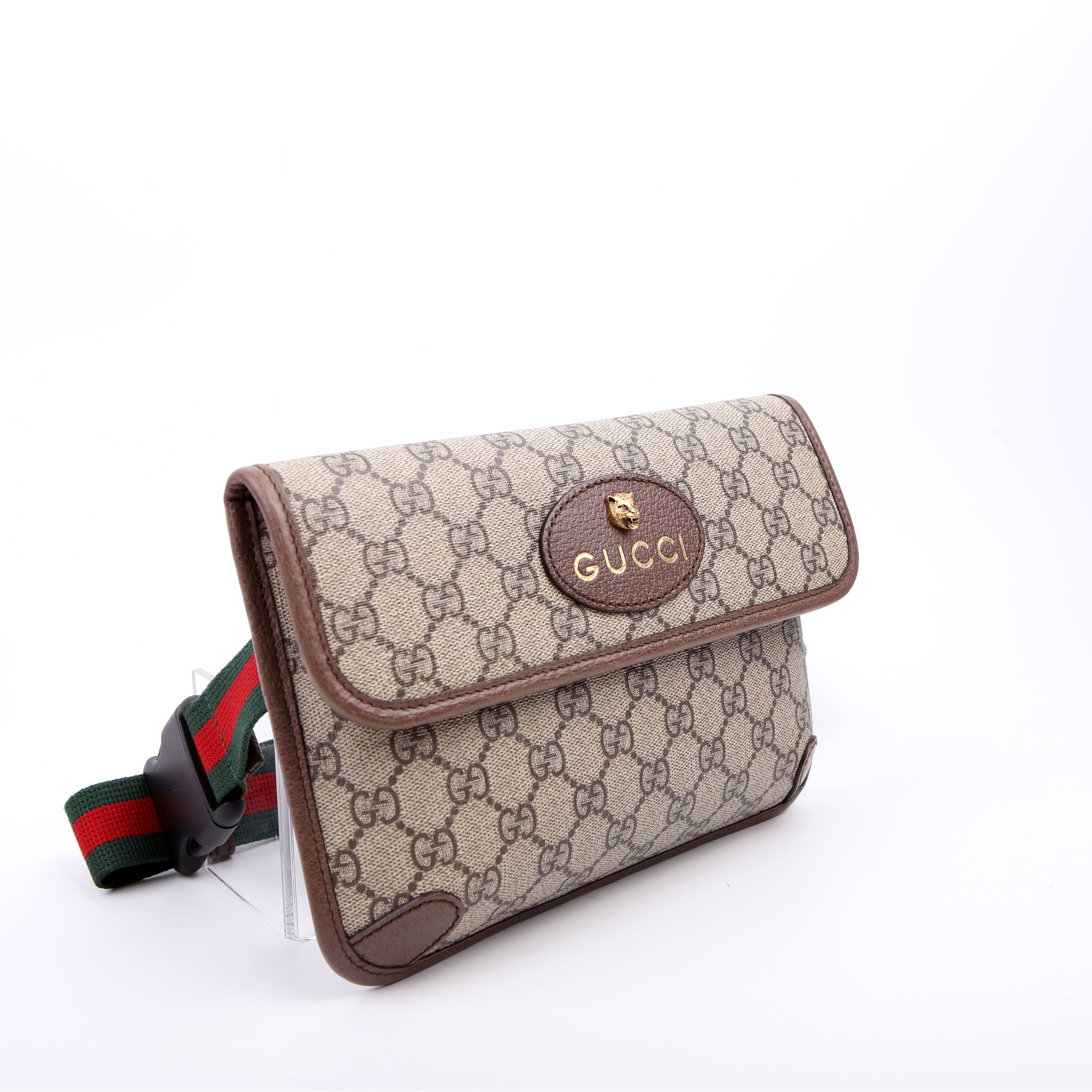 Gucci 493930 GG Supreme Neo Web Belt