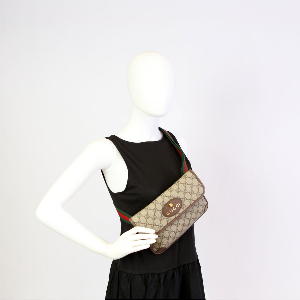 Gucci 493930 GG Supreme Neo Web Belt