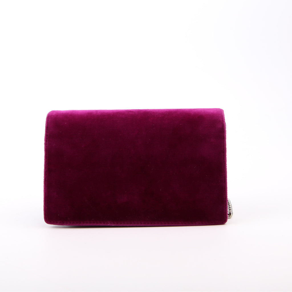 Gucci 476432 Dionysus Velvet Super Mini Purple