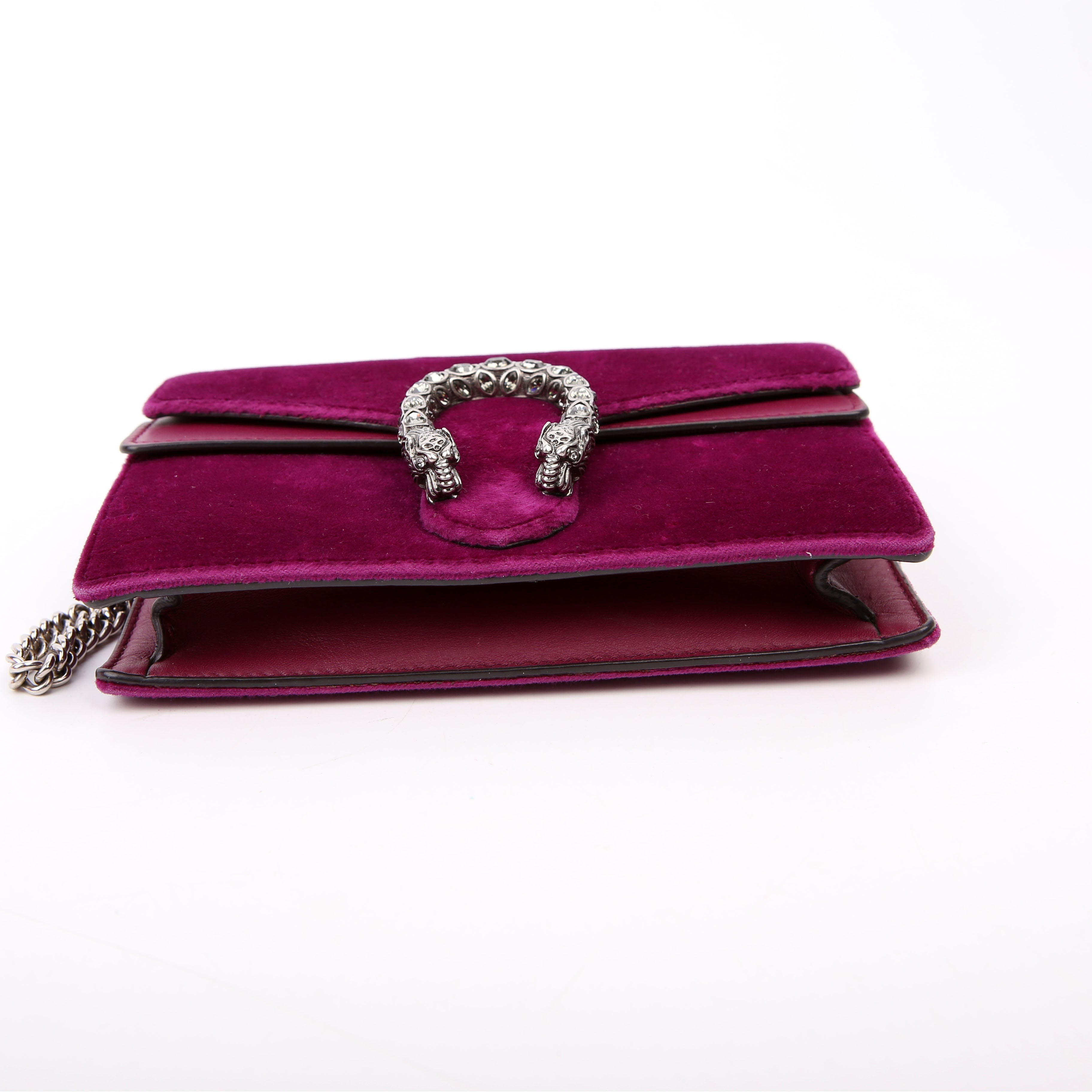 Gucci 476432 Dionysus Velvet Super Mini Purple