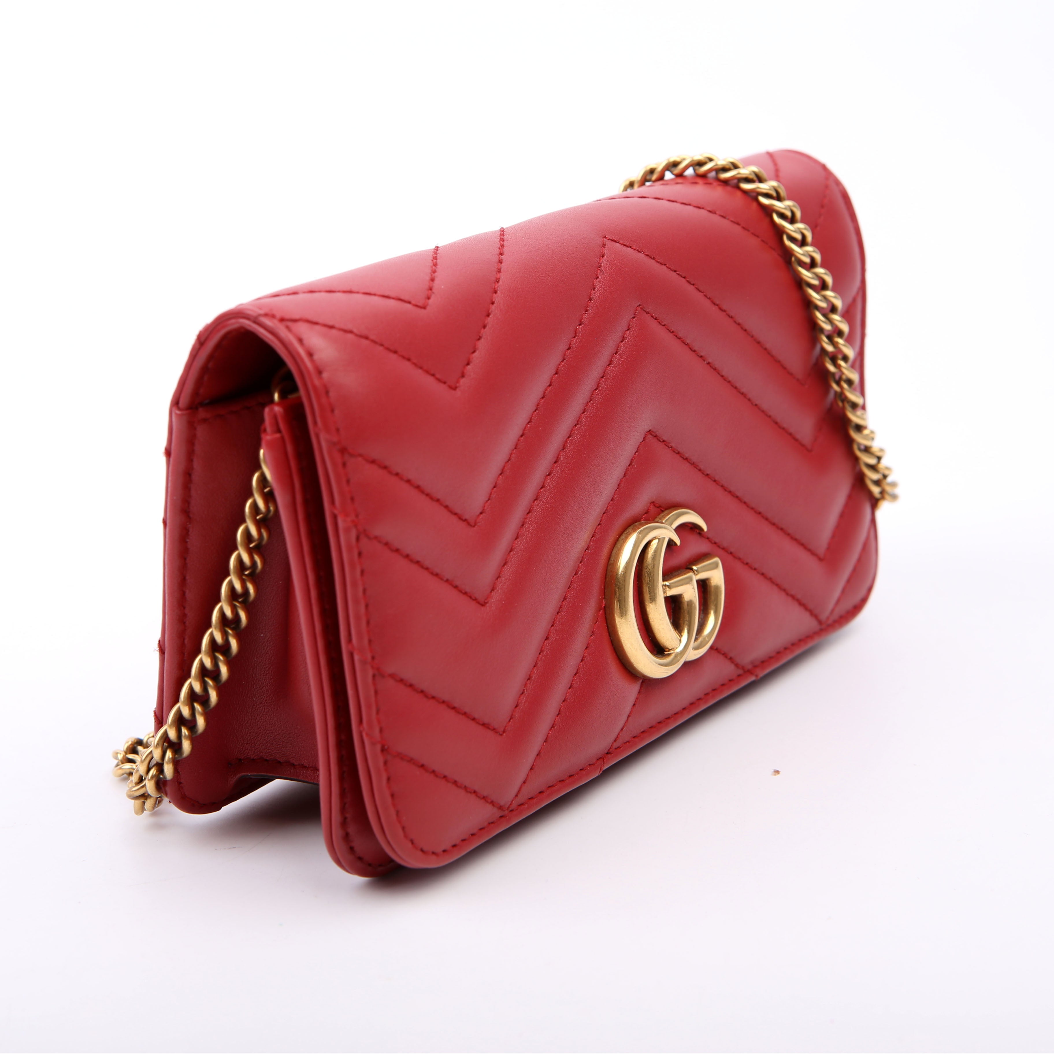 488426 GG Marmont Mini Bag Red