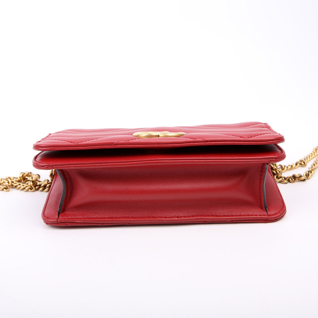 488426 GG Marmont Mini Bag Red