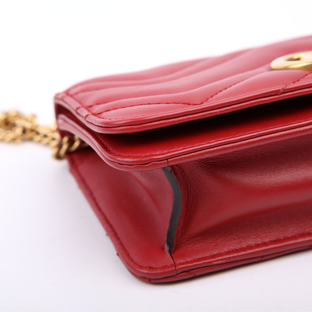 488426 GG Marmont Mini Bag Red